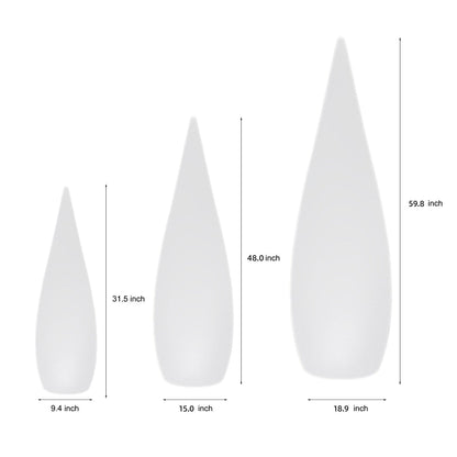 Modern Teardrop Outdoor Light Stylish LED Floor Lamp Landscape Light
