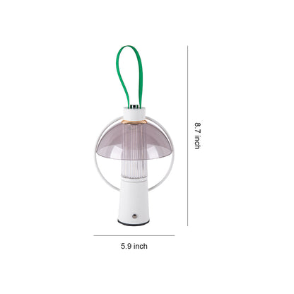 Round Table Lamp with Iron Body and Acrylic Shade – Decorative Lighting