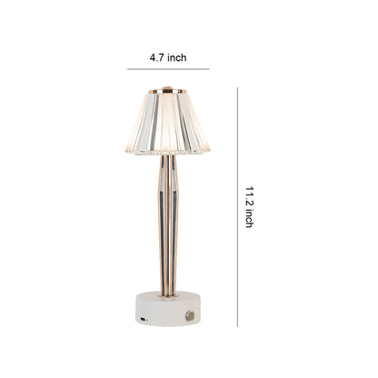 Classic USB Table Lamp with Touch Control, Iron Body and Acrylic Shade