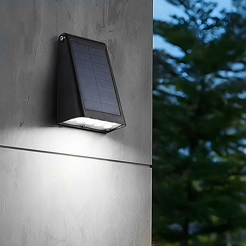Down Light Wall Sconce Modern LED Waterproof Black Solar Light