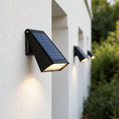 Down Light Wall Sconce Modern LED Waterproof Black Solar Light