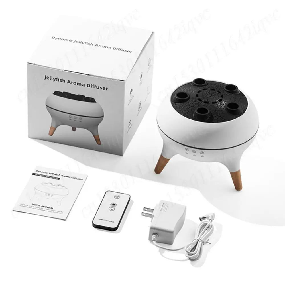 Jellyfish LED Humidifier & Essential Oil Diffuser – Color-Changing Aromatherapy Air Humidifier for Bedroom