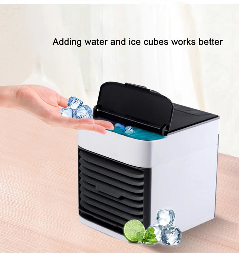 Quiet Portable Air Conditioner for Home & Office - 2-in-1 Personal Air Cooler with Silent Operation