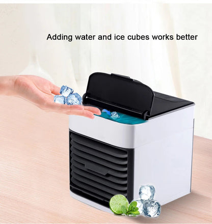 Quiet Portable Evaporative Cooler for Home & Office – 2-in-1 Personal Cooling Fan with Silent Operation