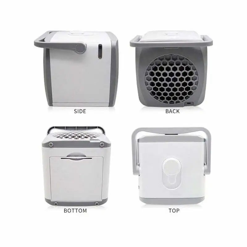 4-in-1 Portable Evaporative Cooler with Humidifier & Purifier – USB Personal Desktop Fan