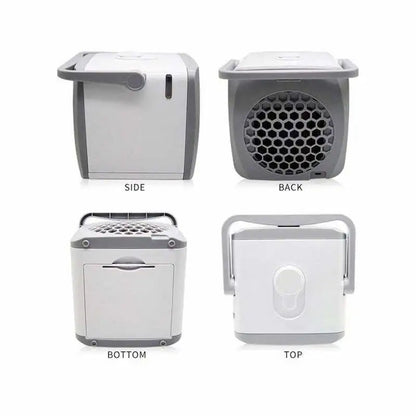 4-in-1 Portable Evaporative Cooler with Humidifier & Purifier – USB Personal Desktop Fan