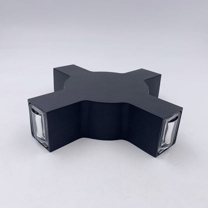 Creative Starlight Decorative LED Waterproof Black Modern Wall Lamp