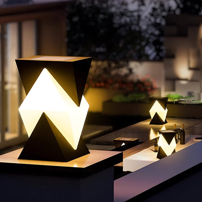 Special Shaped Pillar Light Modern Style Waterproof LED Post Light