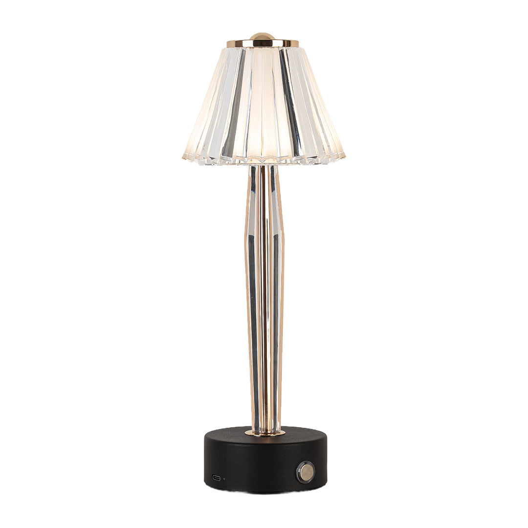 Classic USB Table Lamp with Touch Control, Iron Body and Acrylic Shade