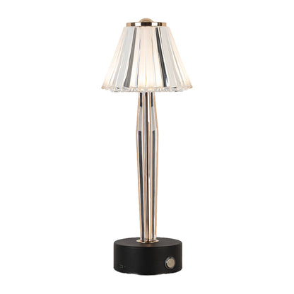 Classic USB Table Lamp with Touch Control, Iron Body and Acrylic Shade
