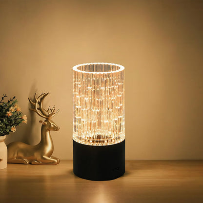 Art Deco Table Lamp - Vase-Inspired Light in ABS & PS Material