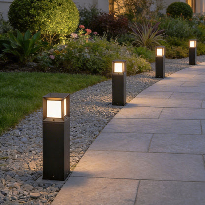 Classic LED Tall Bollard Lights Sleek, Weatherproof Landscape Path Lighting