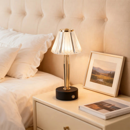 Classic USB Table Lamp with Touch Control, Iron Body and Acrylic Shade
