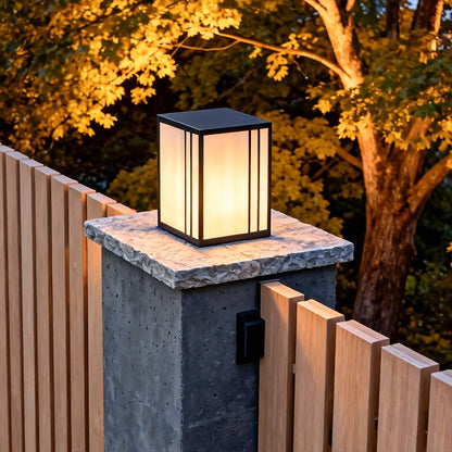 Outdoor Pillar Lights LED Waterproof Imitation Marble Light