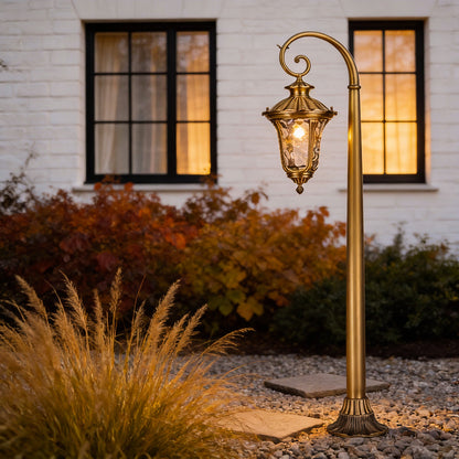 Path Lighting Outdoor European Style Full Copper LED Vintage Light