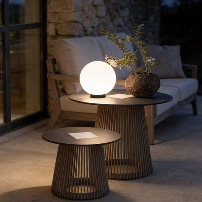 Acrylic Moon-Shaped Round Landscape Lighting Waterproof Modern Style