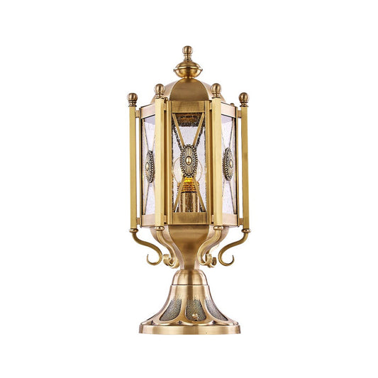 Vintage Pillar Lights European Copper Outdoor Waterproof Light