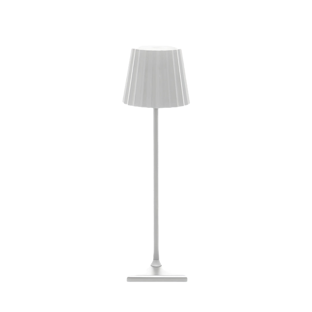Chic Modern Metal Table Lamp with Rechargeable Battery, Touch-Activated and Cordless Buffet Lamps
