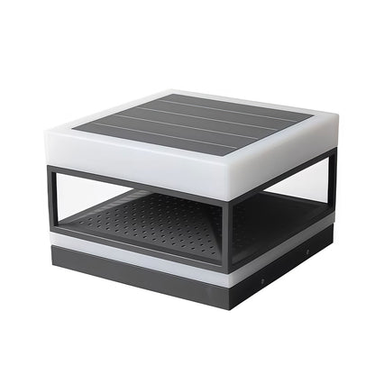 Pillar Top Lights Modern Outdoor Waterproof Square Light