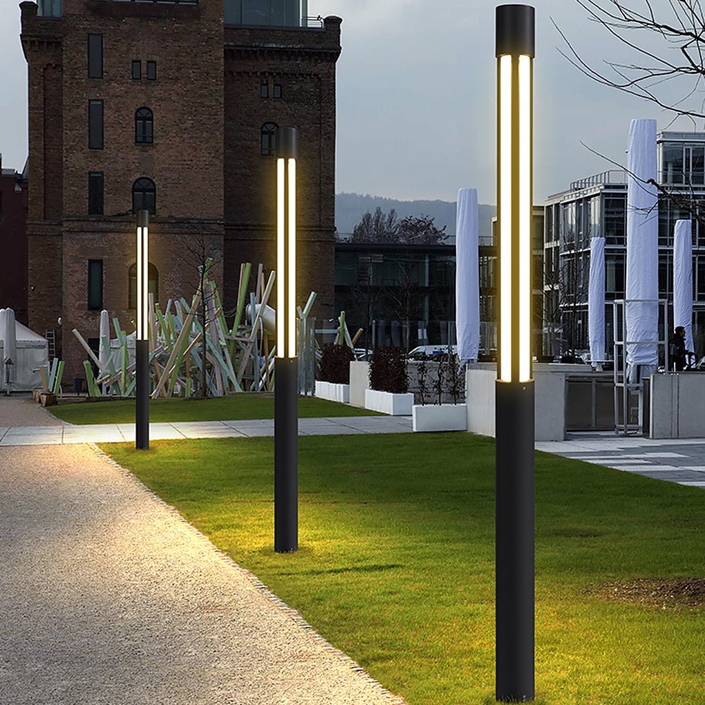 Residential Bollard Lights Modern Cylindrical LED – Waterproof IP54 Pathway Light for Landscape