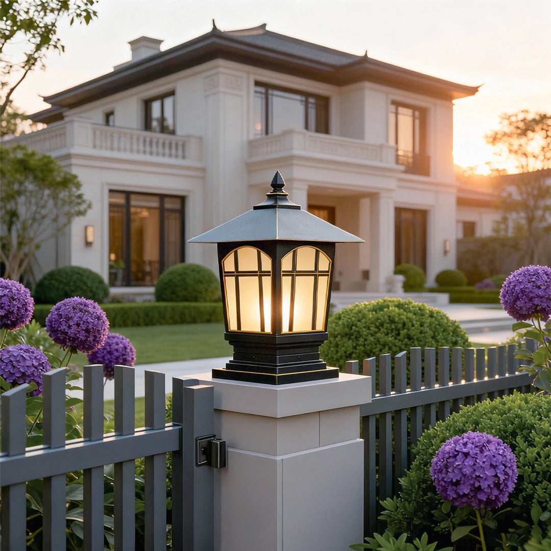 Large Outdoor Pillar Lights European Style Waterproof Light