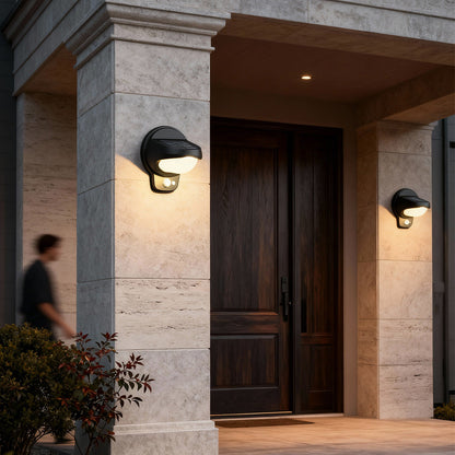 Solar Lights Outdoor Wall Waterproof Plastic Lights 2 PCS