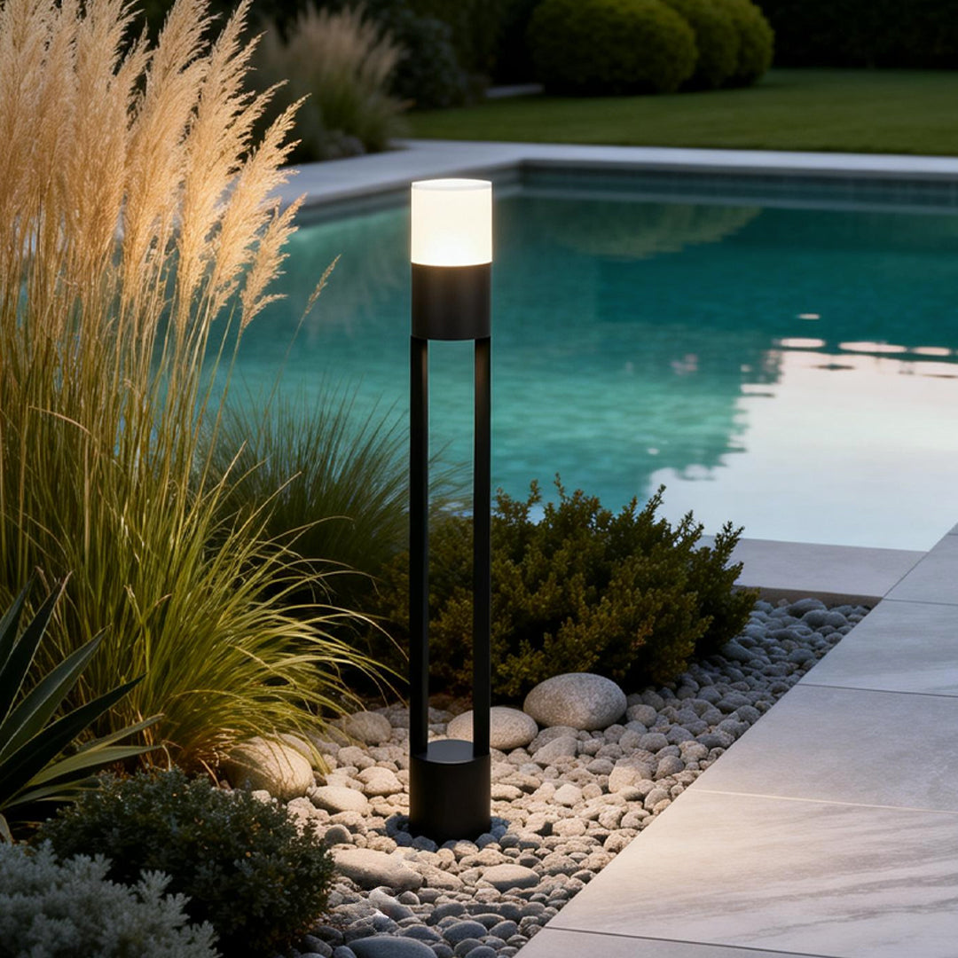 Exterior Bollard Light Fixtures Minimalist LED Landscape Lighting