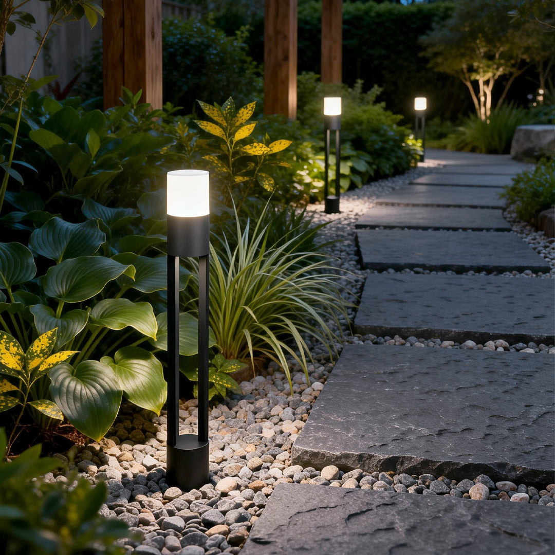 Exterior Bollard Light Fixtures Minimalist LED Landscape Lighting
