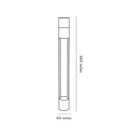Exterior Bollard Light Fixtures Minimalist LED Landscape Lighting
