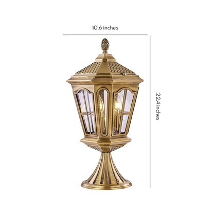 Exterior Pillar Mount Lights European Style Landscape Lamp