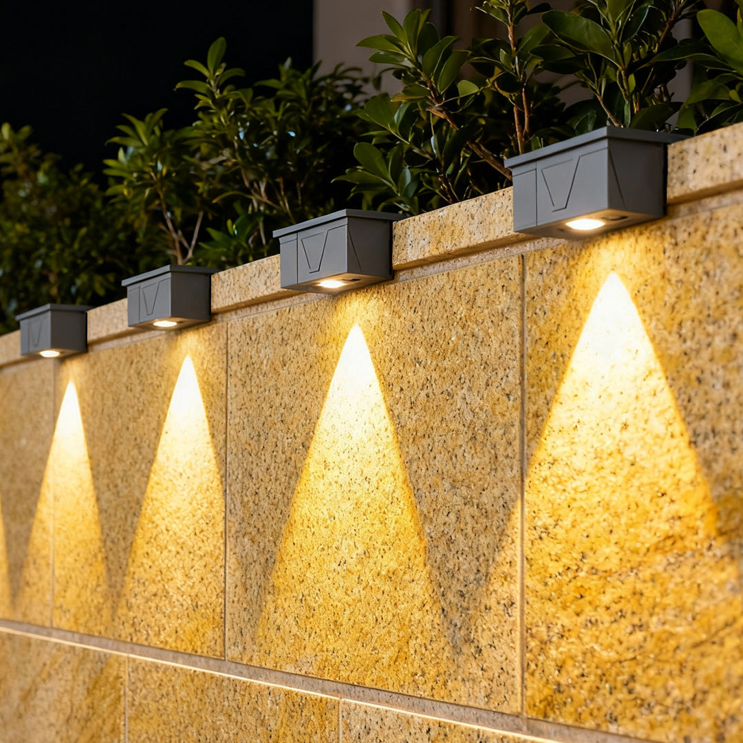 Exterior Wall Wash Lighting Solar Outdoor Waterproof Light 2pcs