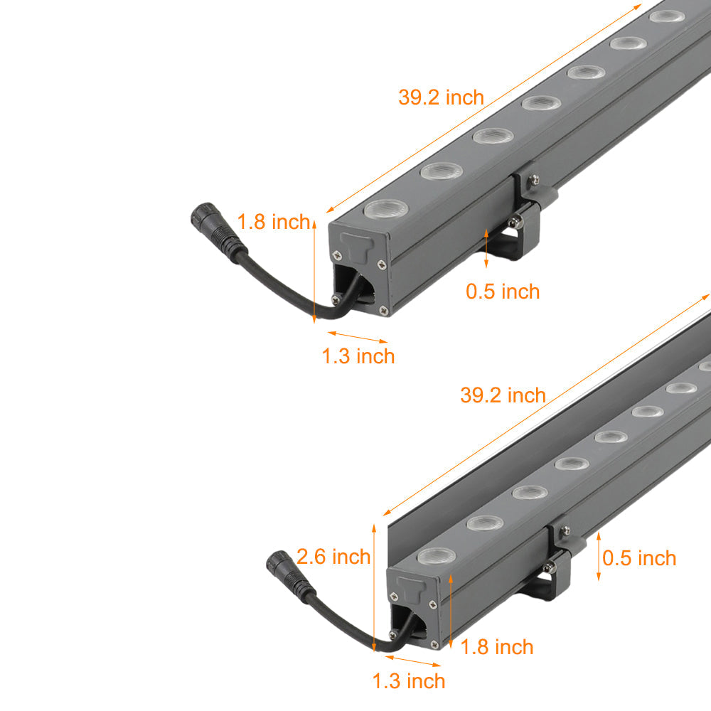 Facade Wall Washer Light Outdoor Rotatable Linear Light