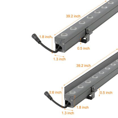 Facade Wall Washer Light Outdoor Rotatable Linear Light