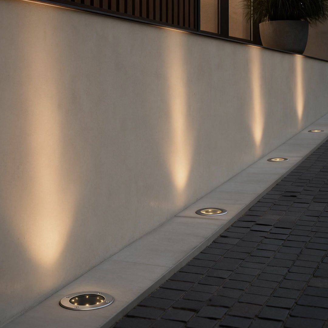 Flat Garden Lights Modern Solar Waterproof In-Ground Light