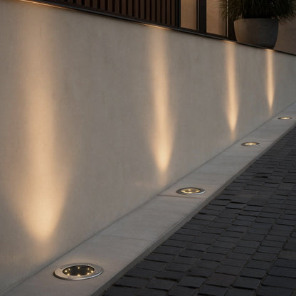 Flat Garden Lights Modern Solar Waterproof In-Ground Light