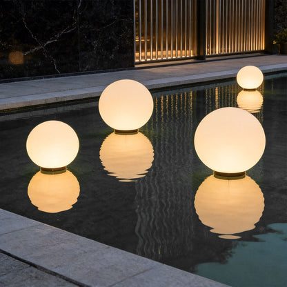 Acrylic Moon-Shaped Round Landscape Lighting Waterproof Modern Style