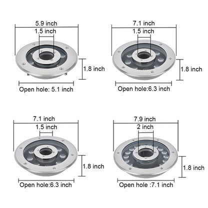 LED Fountain Light Waterproof Aluminum