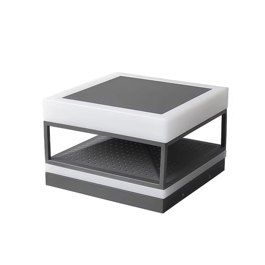 Pillar Top Lights Modern Outdoor Waterproof Square Light