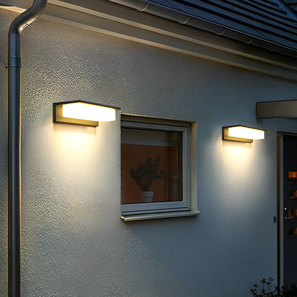 Front Porch Light Fixtures Rectangular Waterproof LED Wall Light