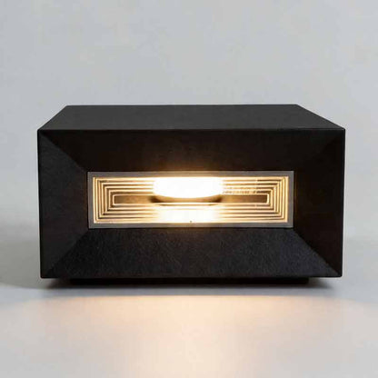 Square Pillar Lights Modern Creative Cube LED Solar Fence Post Light