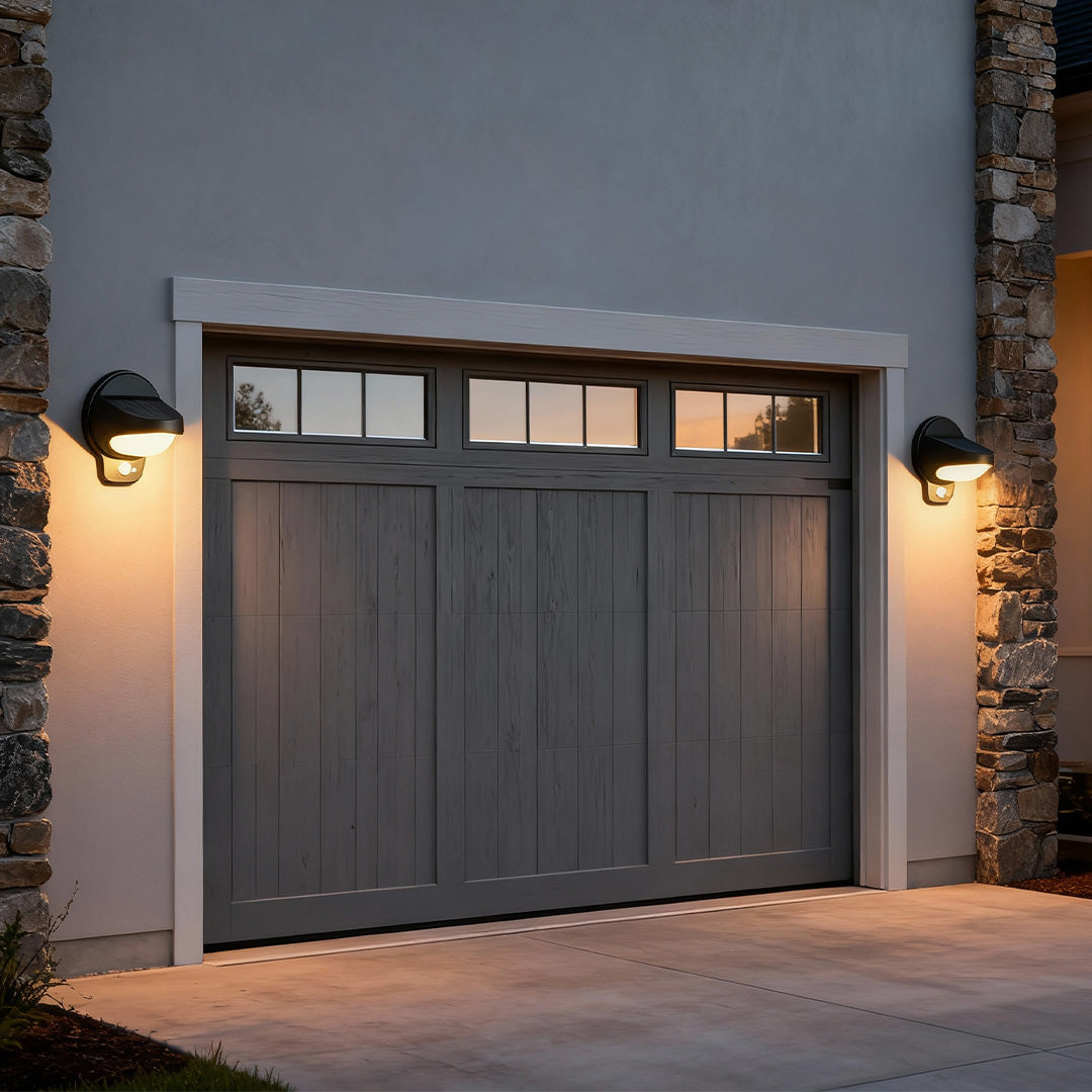 Solar Lights Outdoor Wall Waterproof Plastic Lights 2 PCS