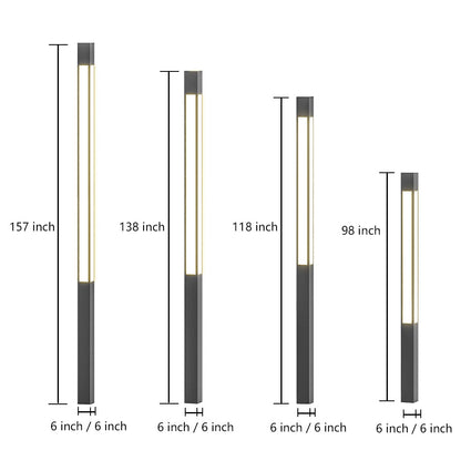 Garden Bollard Lights Outdoor Waterproof LED Landscape Light