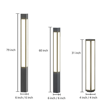 Garden Bollard Lights Outdoor Waterproof LED Landscape Light