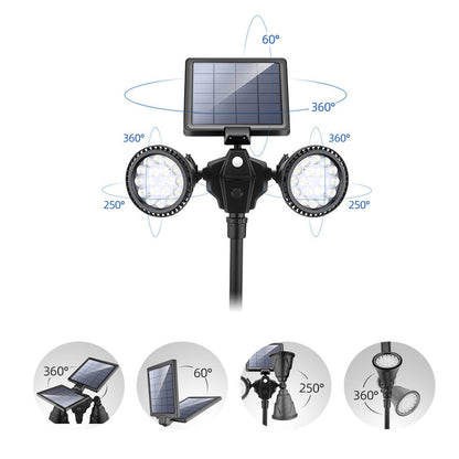 Garden Spotlights Solar Powered Motion Sensor Landscape Light
