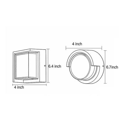 geometric outdoor sconce Minimalist Waterproof Light