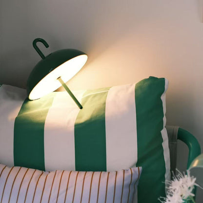USB Rechargeable Table Lamp - Portable, Dimmable LED Touch Lamp with Umbrella-Style Design