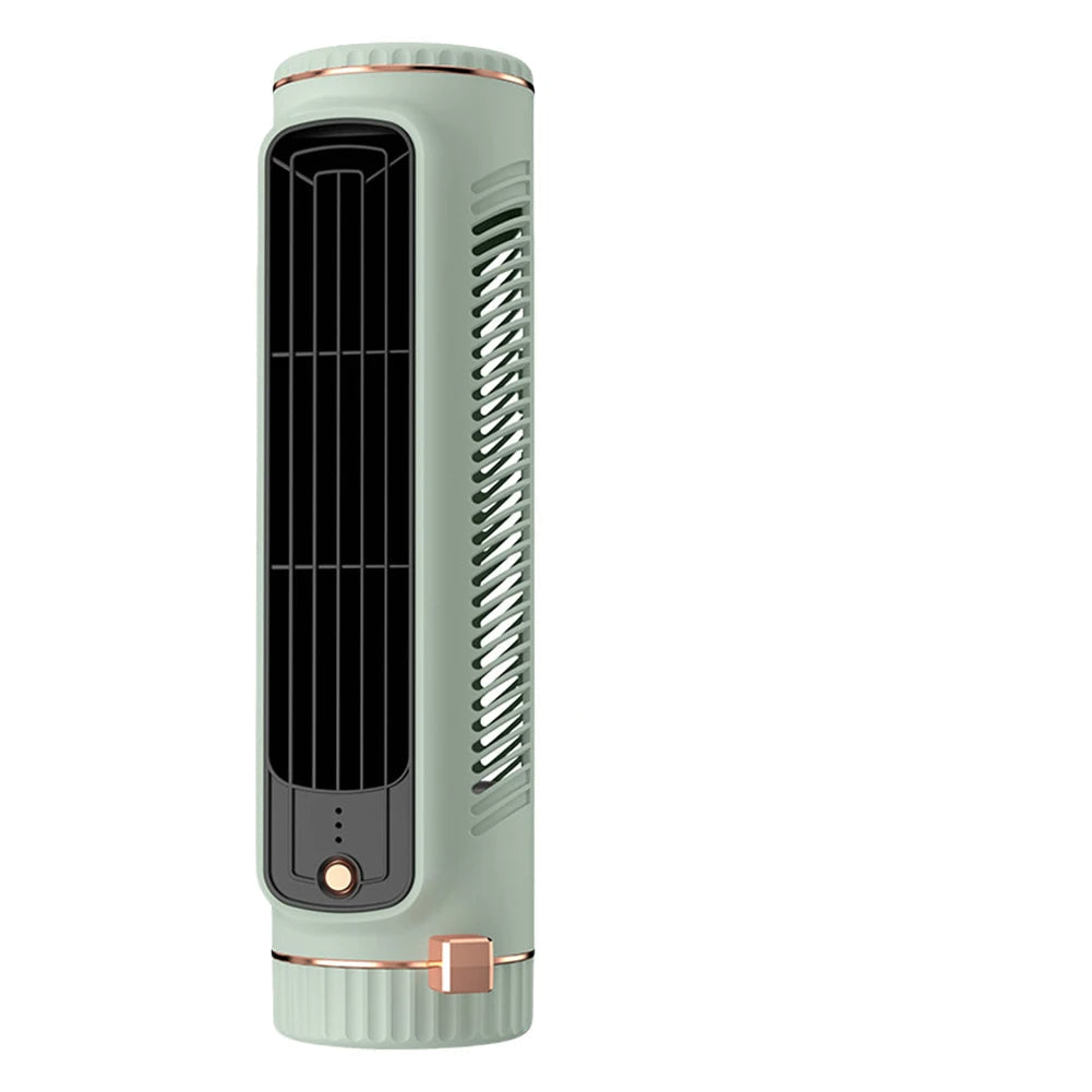 Bladeless Tower Fan Portable Air Conditioner - 360 Degree Airflow Indoor Cooling Fan for Home Office