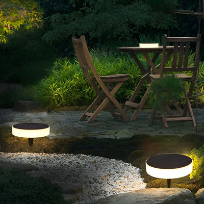Ground Solar Lights Disc Elegant LED Landscapes Light