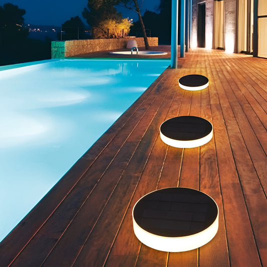 Ground Solar Lights Disc Elegant LED Landscapes Light
