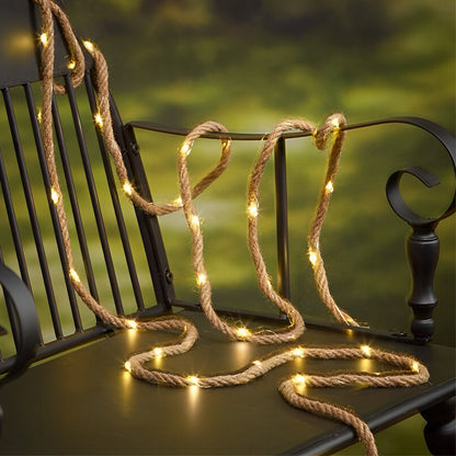 Hemp Rope Light Retro Decorative LED String Lights